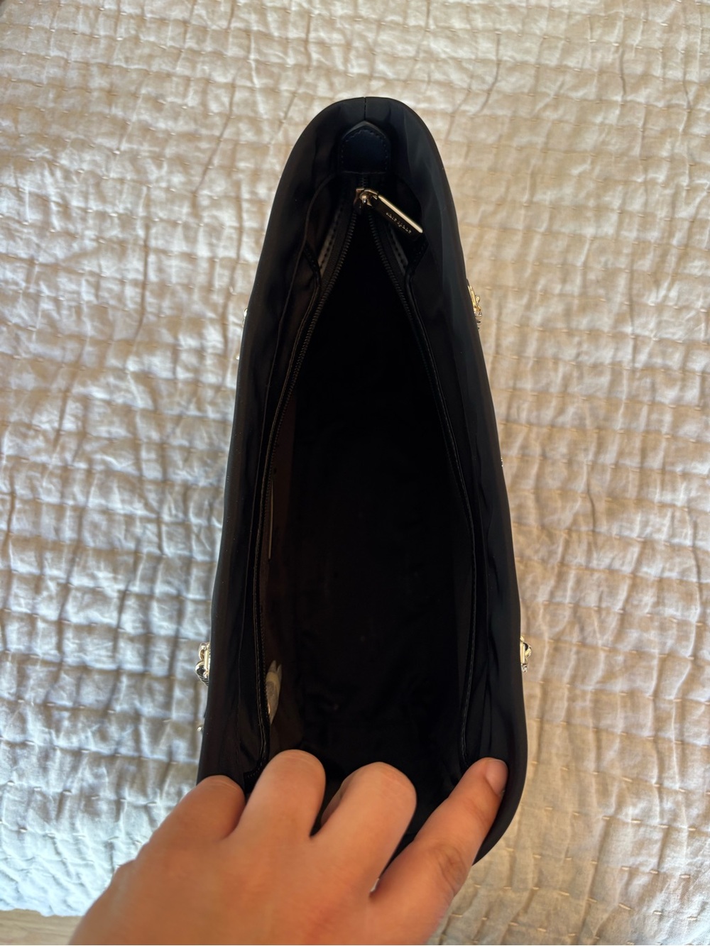 Kate Spade Black Glitter Wallet with Matching Black Tote COMBO! - Picture 4 of 9